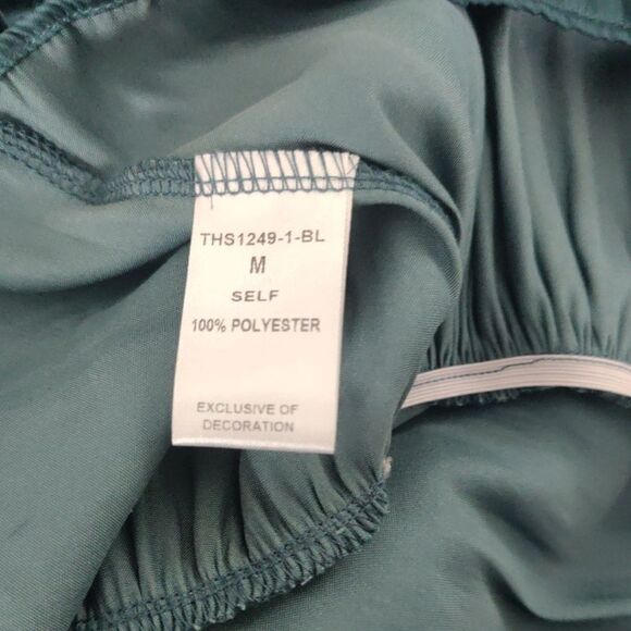 THML Elegant Teal Ruffle Blouse - Picture 6 of 7